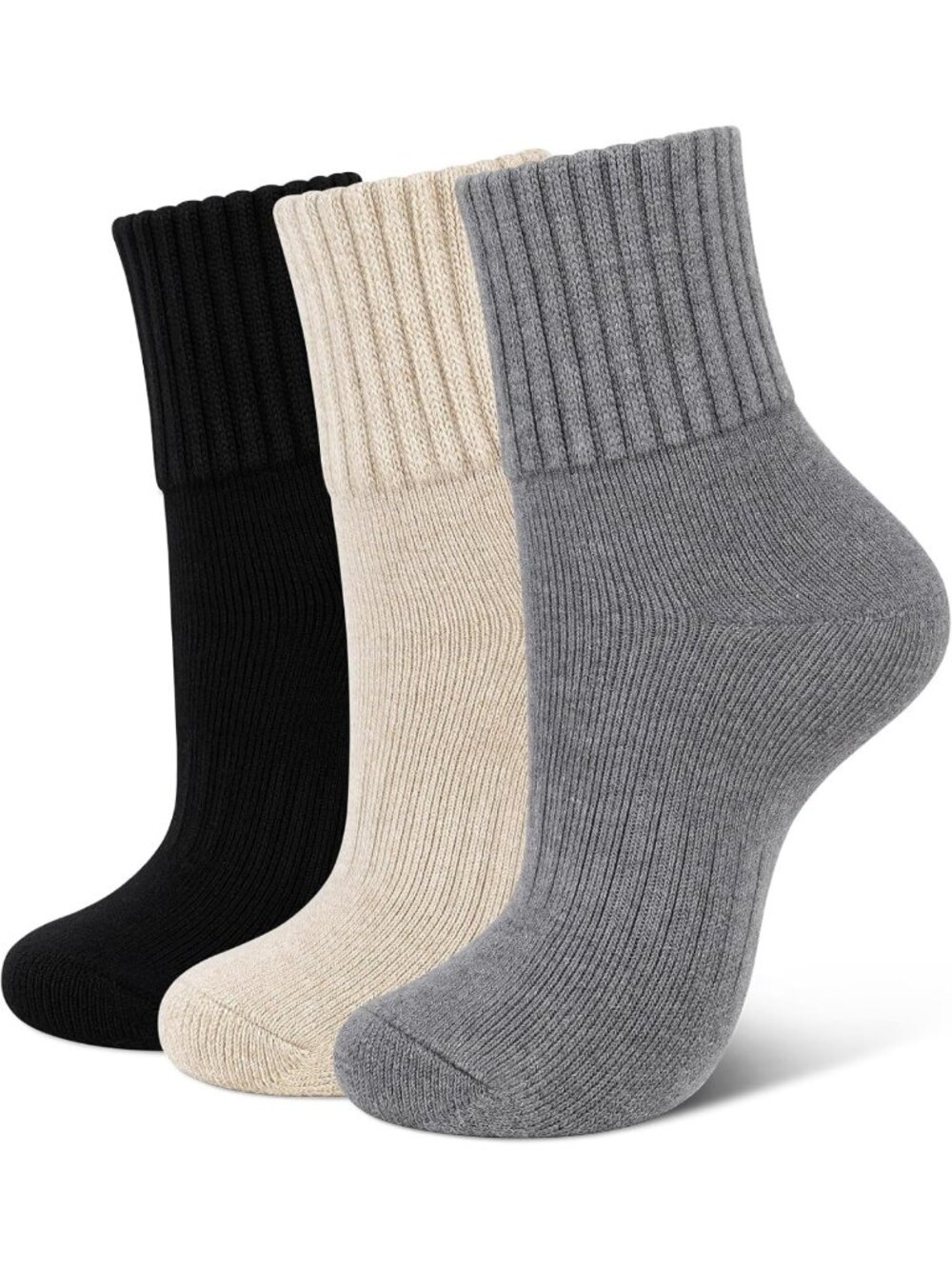 Cozy Winter Boot Socks for Women - Thermal Cushioned Crew Socks, Perfect Gift
